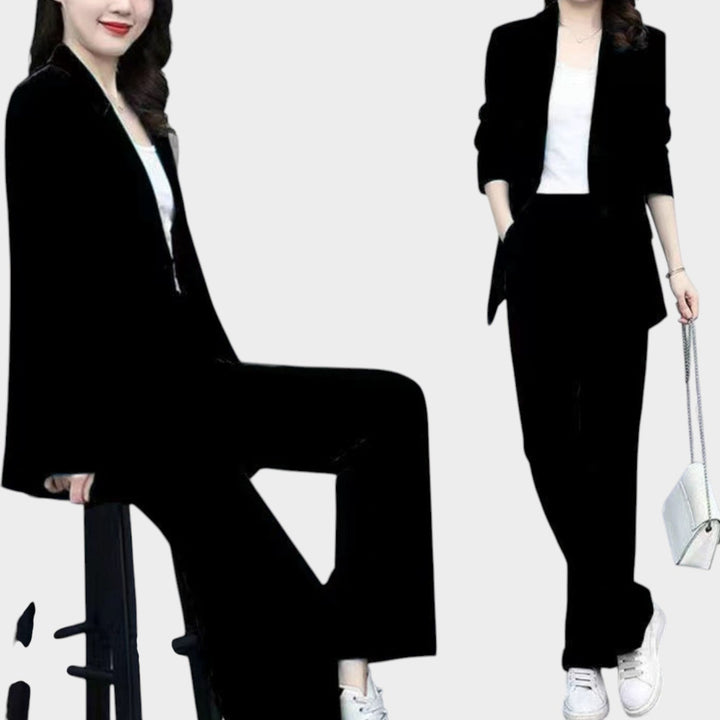 Women's Tailored Two-Piece Suit Set