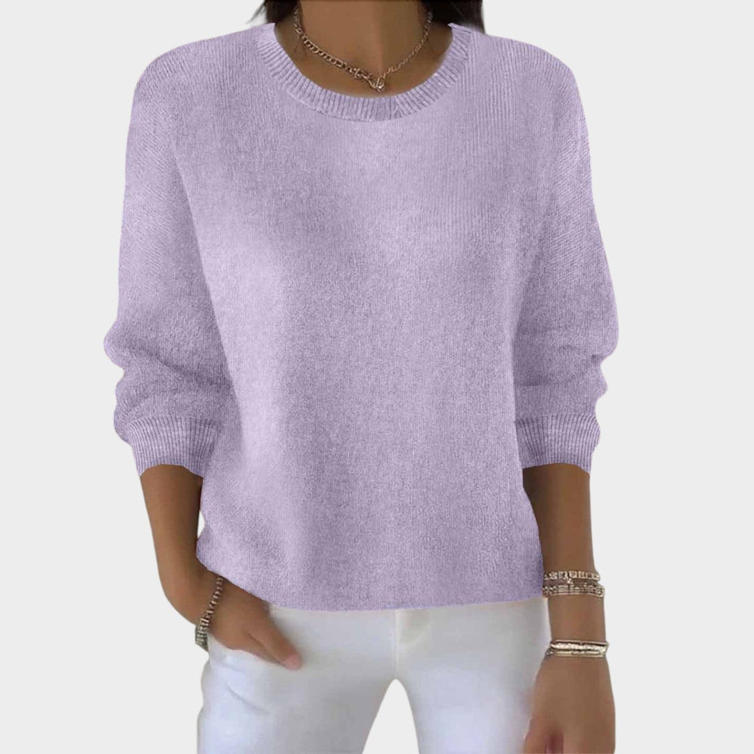Women's Casual Crew Neck Knit Sweater
