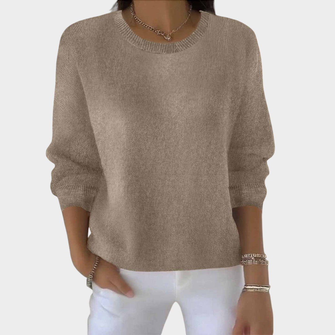 Women's Casual Crew Neck Knit Sweater