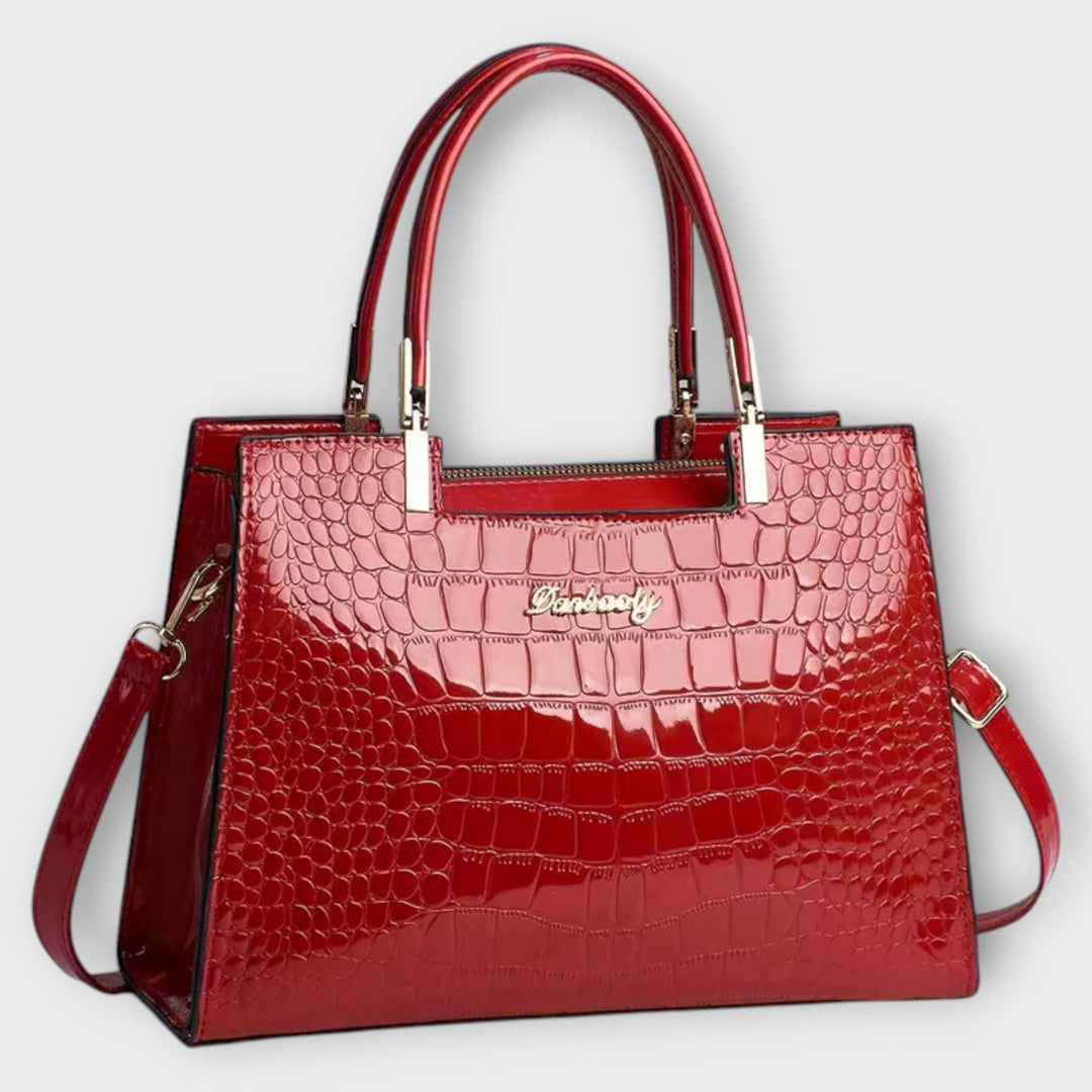 Shiny Handmade Croco Bag