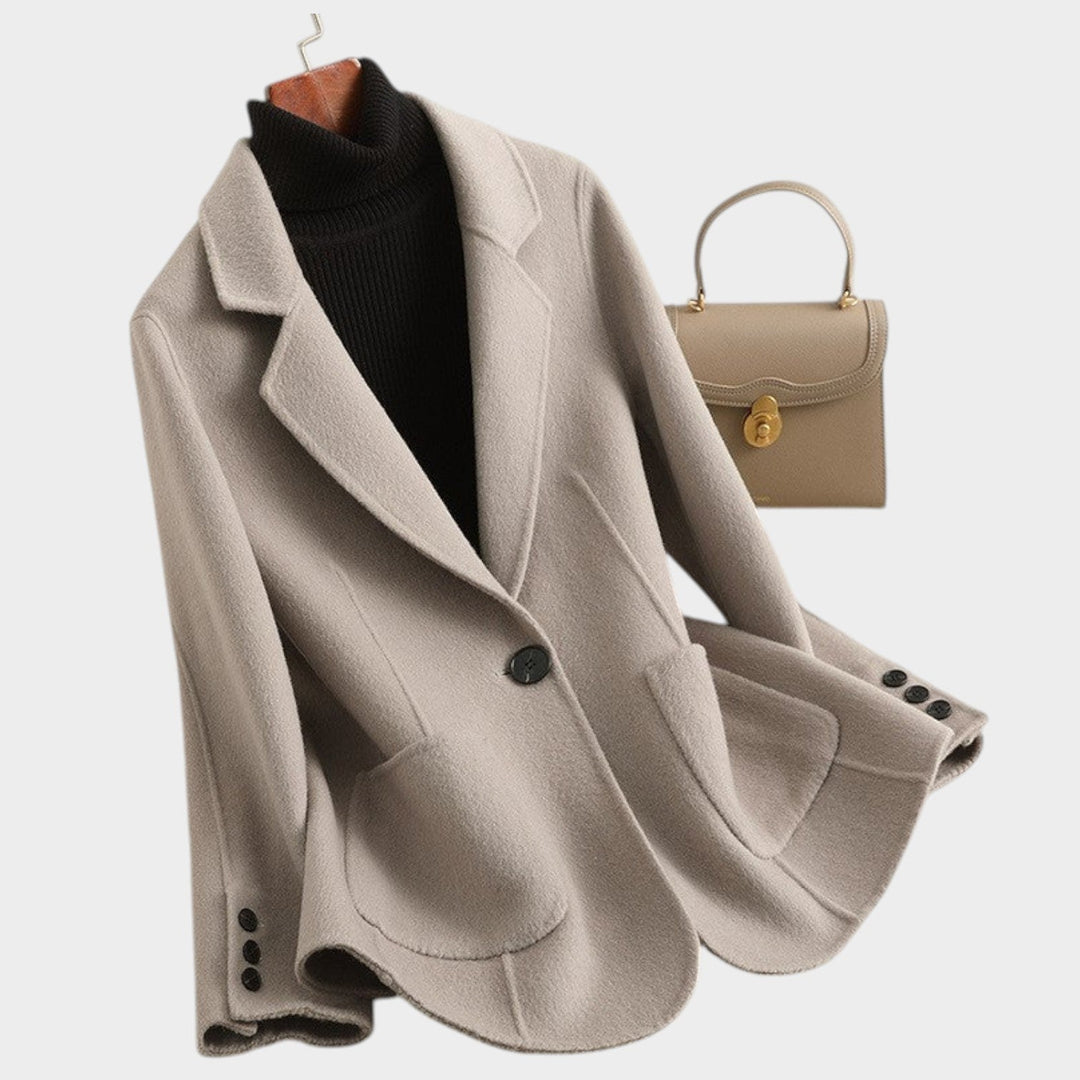 Women's Oversized Single Breasted Wool Blazer