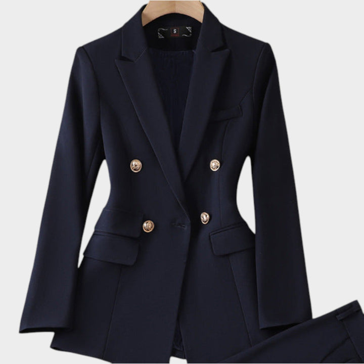 Women's Double Breasted Two-Piece Suit Set