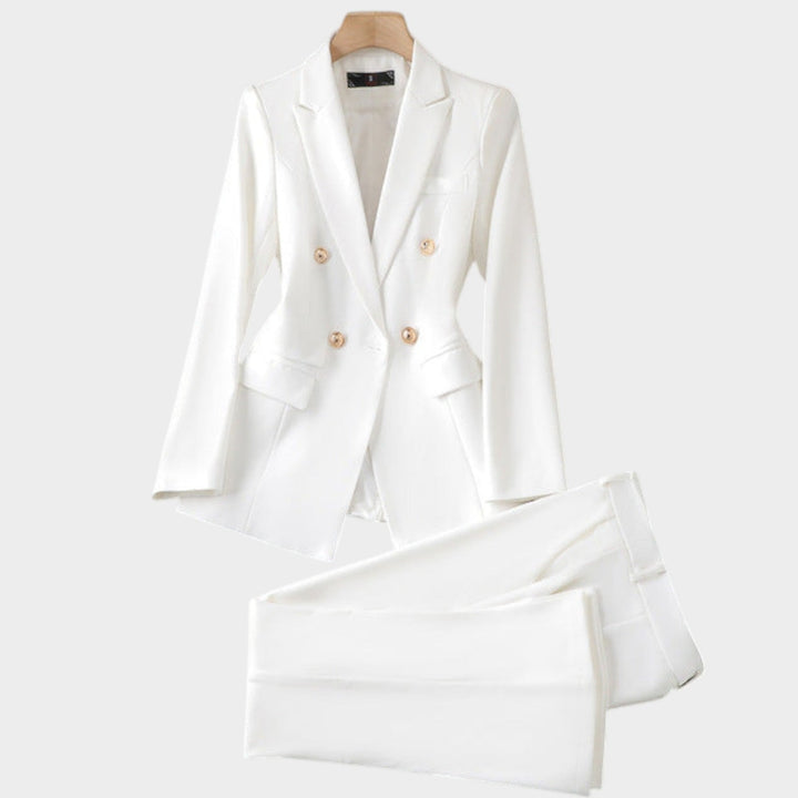 Women's Double Breasted Two-Piece Suit Set