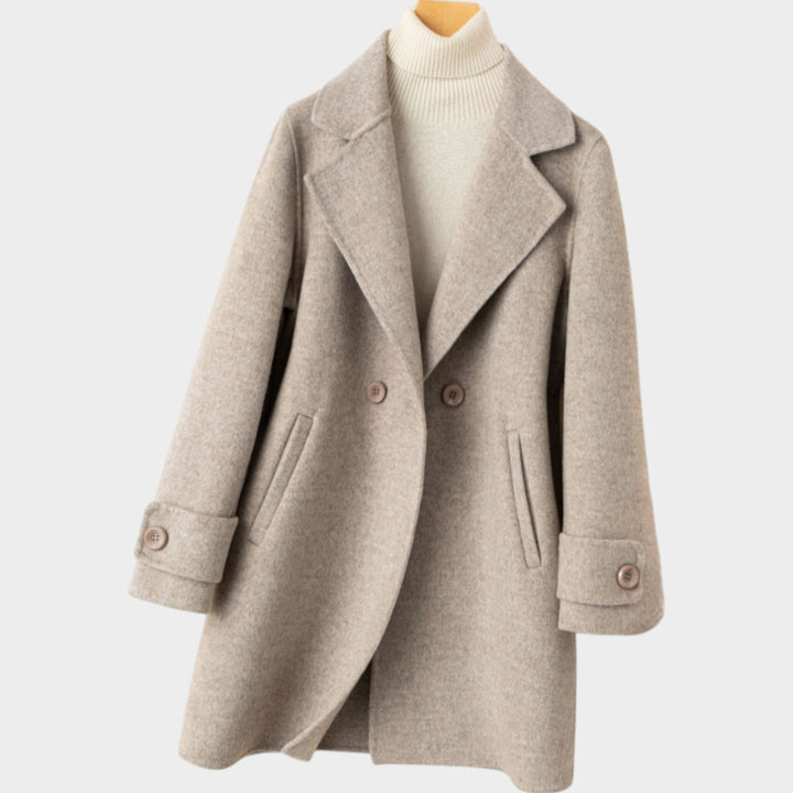 Women's Double-Breasted Wool Coat