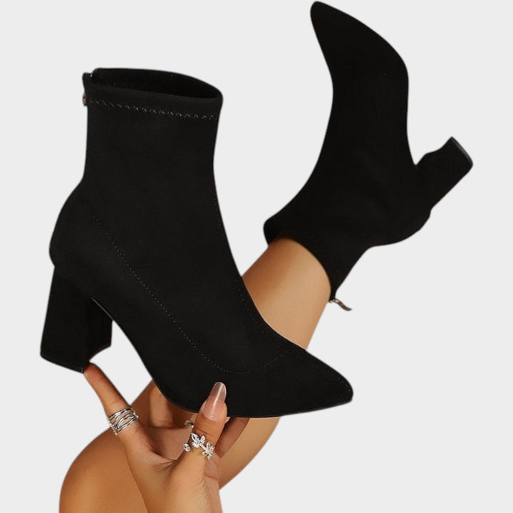 Women’s Ankle Boots Block Heel Soft Lining Comfortable Fit