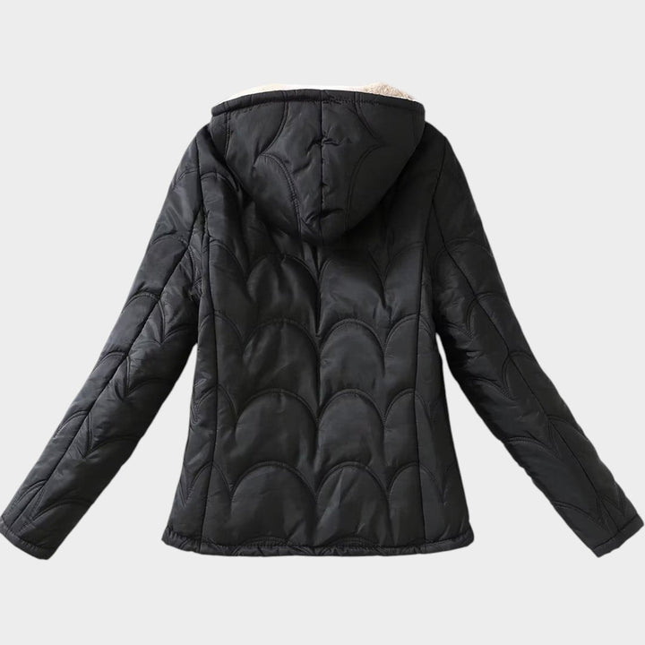 Women’s Quilted Jacket Casual Hooded Fleece Lined