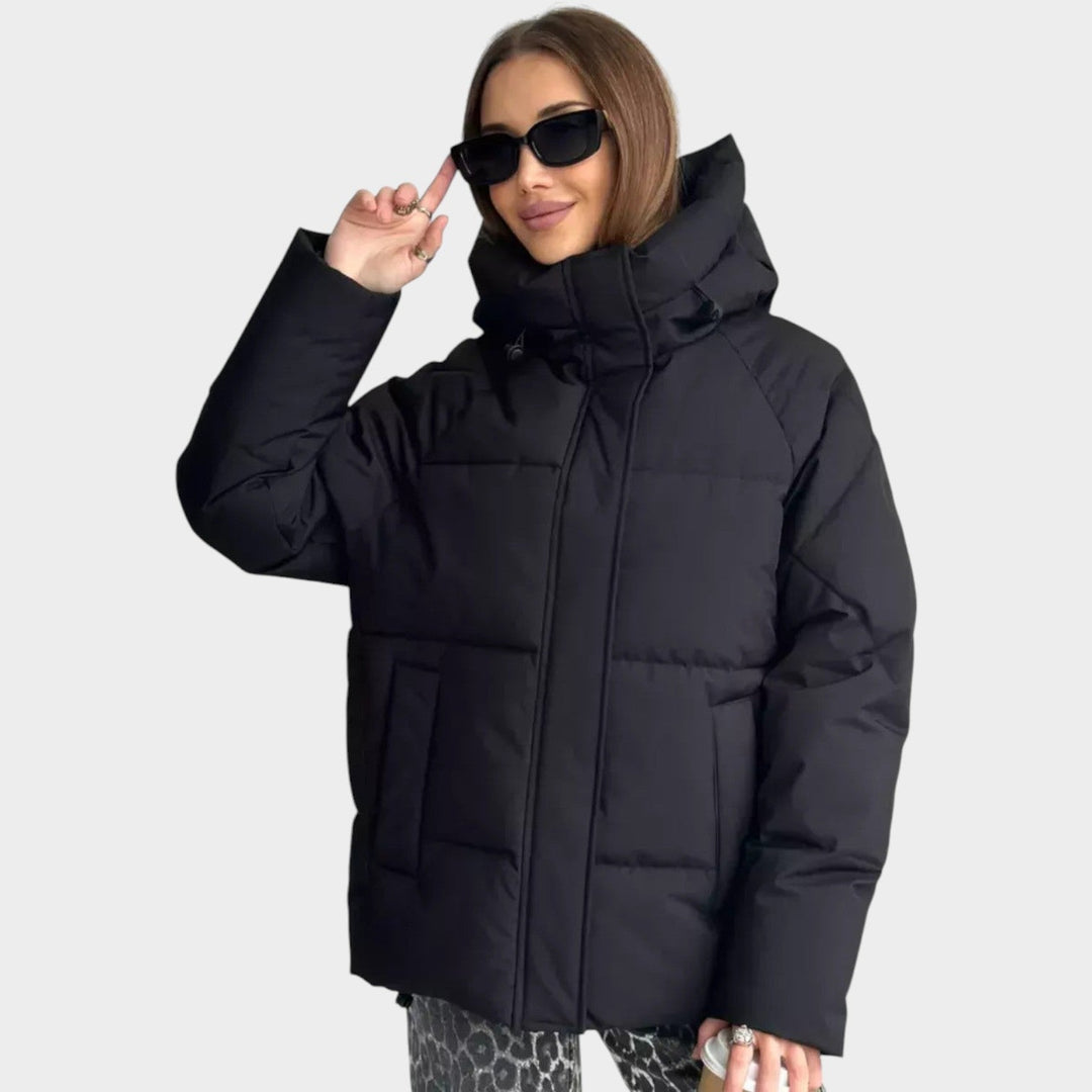 Women’s Quilted Winter Jacket Oversized Hooded Design