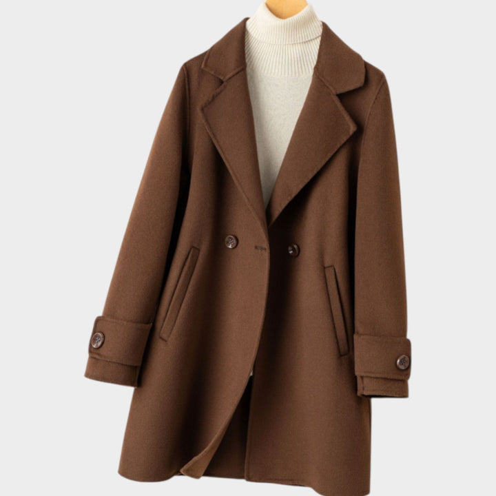 Women's Double-Breasted Wool Coat