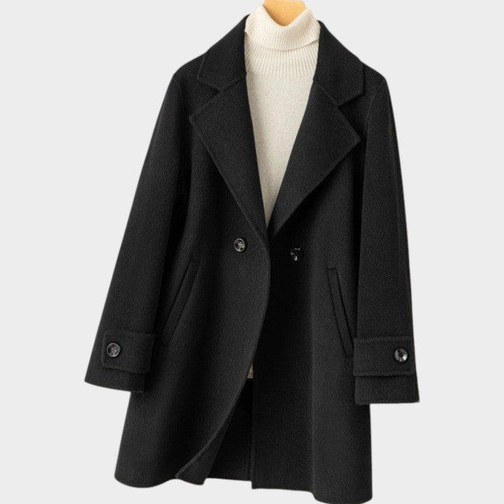 Women's Double-Breasted Wool Coat
