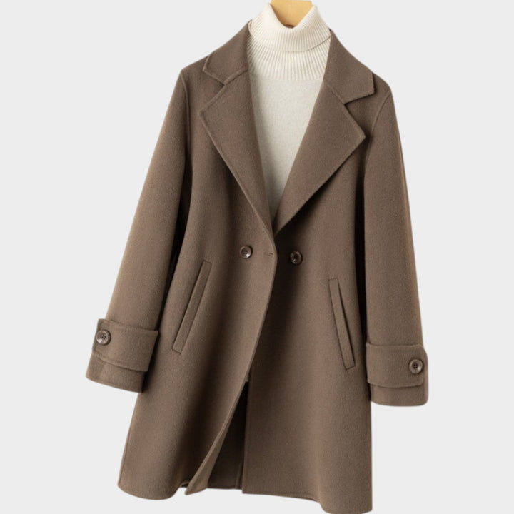 Women's Double-Breasted Wool Coat