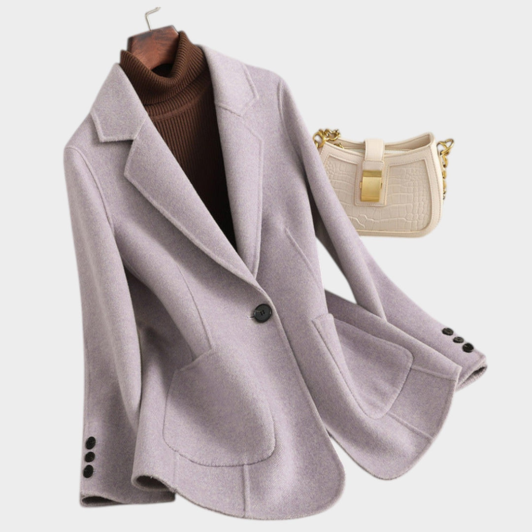 Women's Oversized Single Breasted Wool Blazer