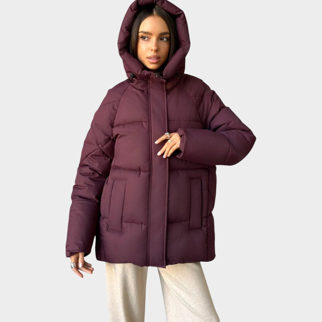 Women’s Quilted Winter Jacket Oversized Hooded Design
