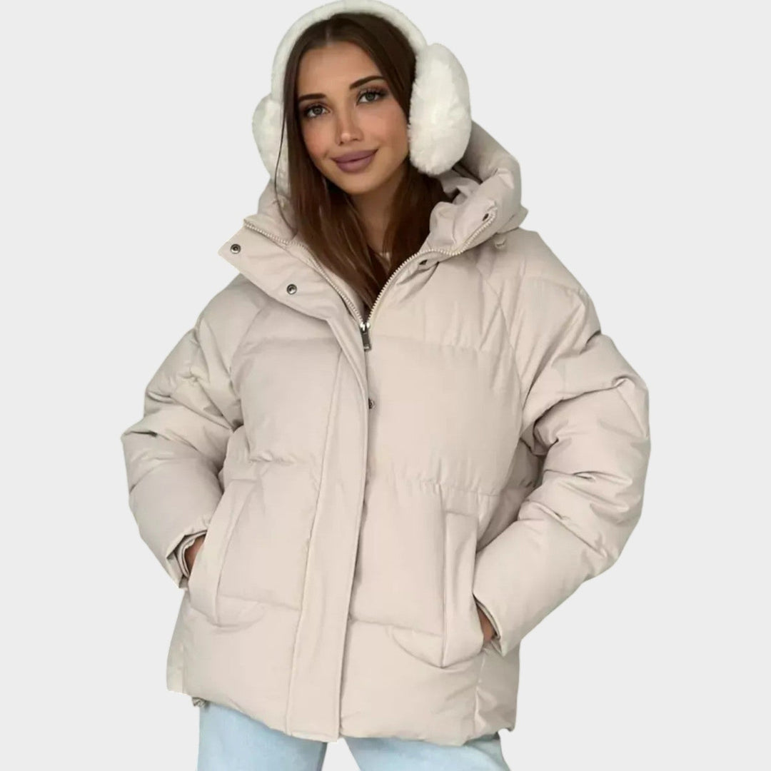 Women’s Quilted Winter Jacket Oversized Hooded Design