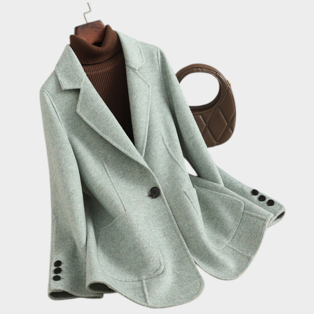 Women's Oversized Single Breasted Wool Blazer