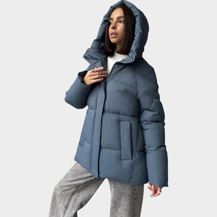 Women’s Quilted Winter Jacket Oversized Hooded Design