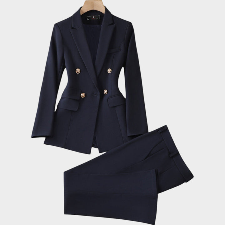 Women's Double Breasted Two-Piece Suit Set