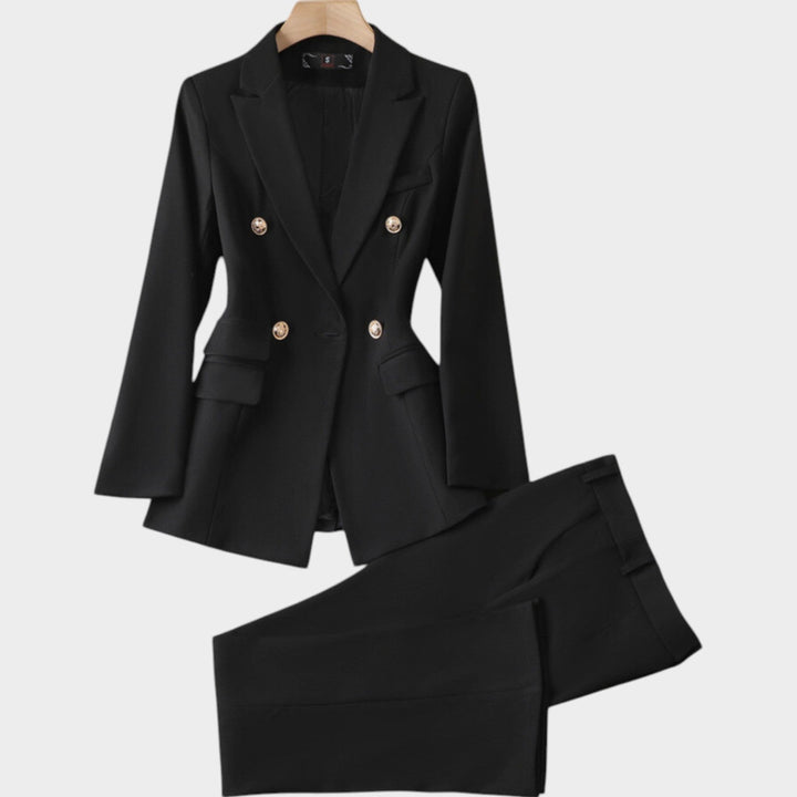 Women's Double Breasted Two-Piece Suit Set