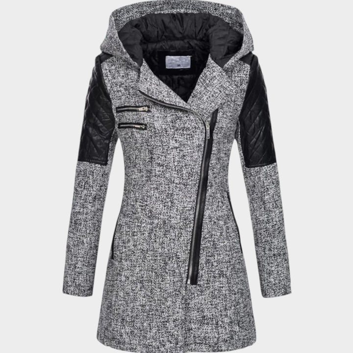 Women's Wool Coat Modern Warm Construction