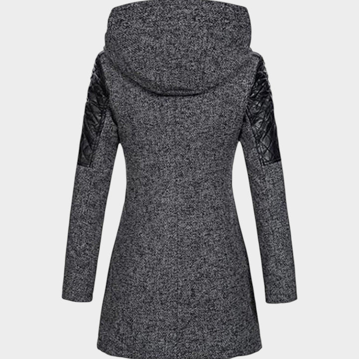 Women's Wool Coat Modern Warm Construction