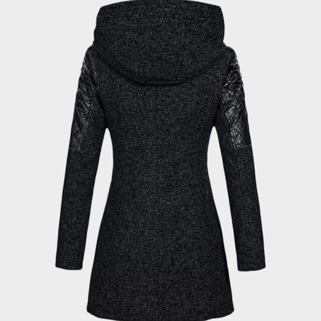 Women's Wool Coat Modern Warm Construction