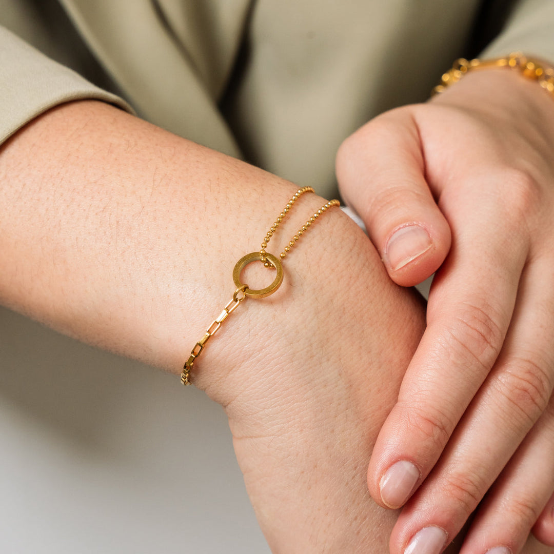 Gold Tennis Bracelet in Box
