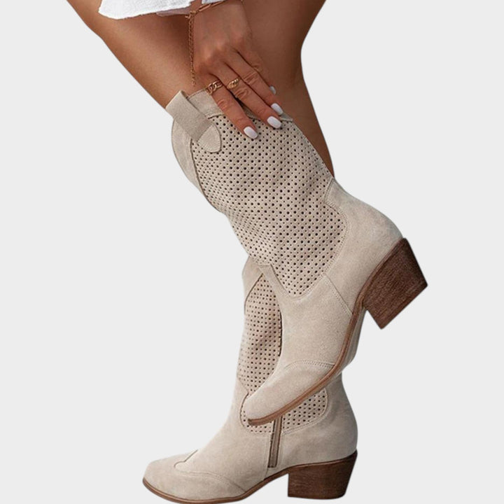 Western Mid Calf Cowboy Boots
