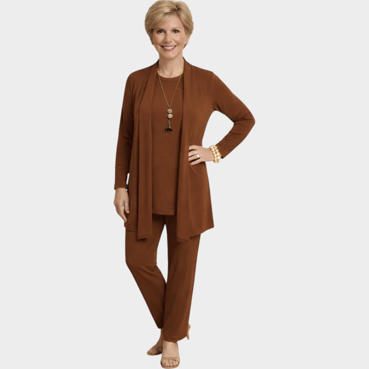 Women's Soft Knit Two-Piece Suit Set