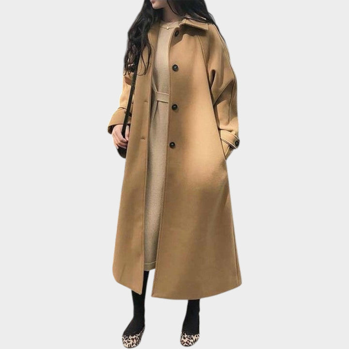 Women's Wool Coat Long Tailored Design
