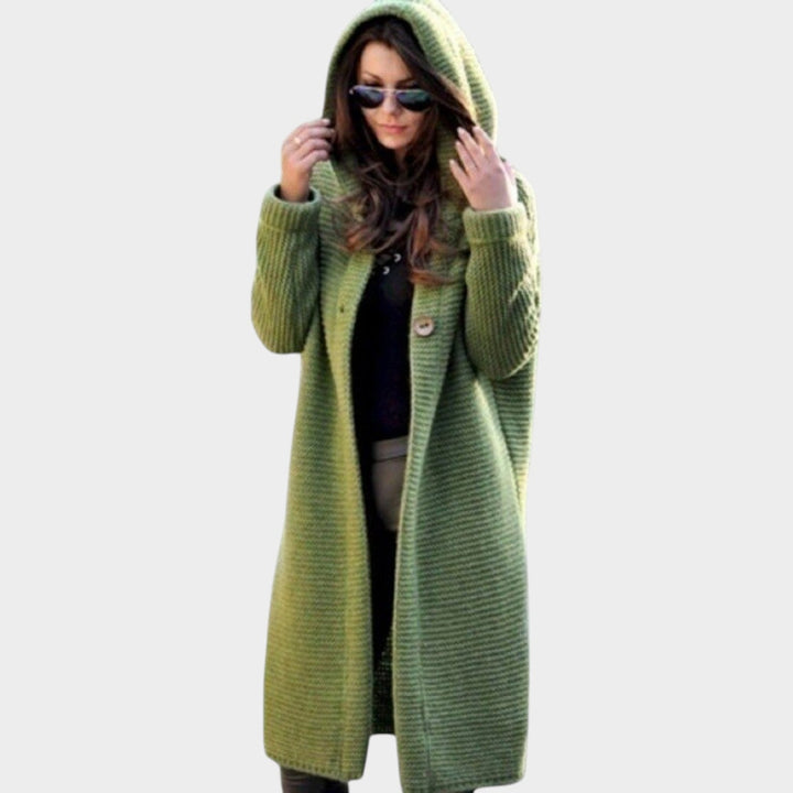 Women's Long Shawl Collar Knit Cardigan