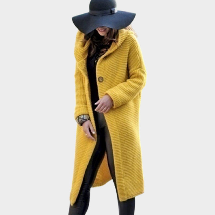 Women's Long Shawl Collar Knit Cardigan