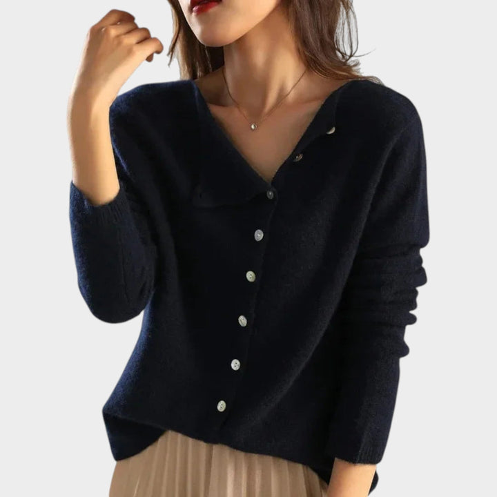 Women's Cozy Button Front Knit Cardigan