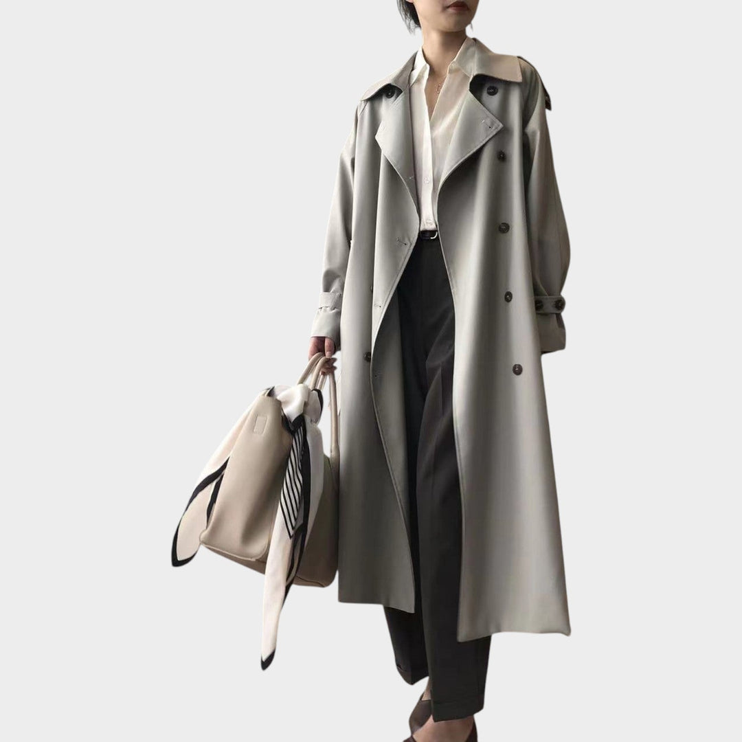Women's Trench Coat Oversized Double-Breasted