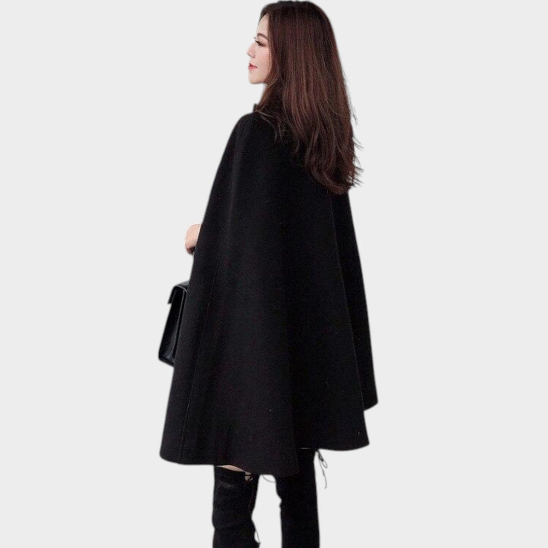 Women's Wool Coat Cape Style