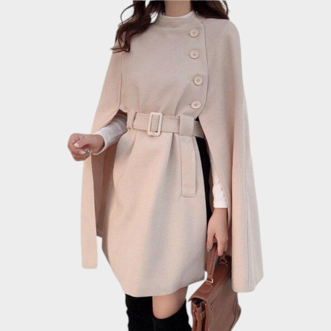 Women's Wool Coat Cape Style