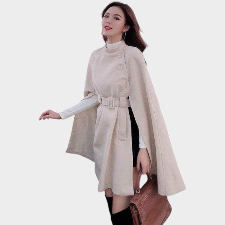 Women's Wool Coat Cape Style
