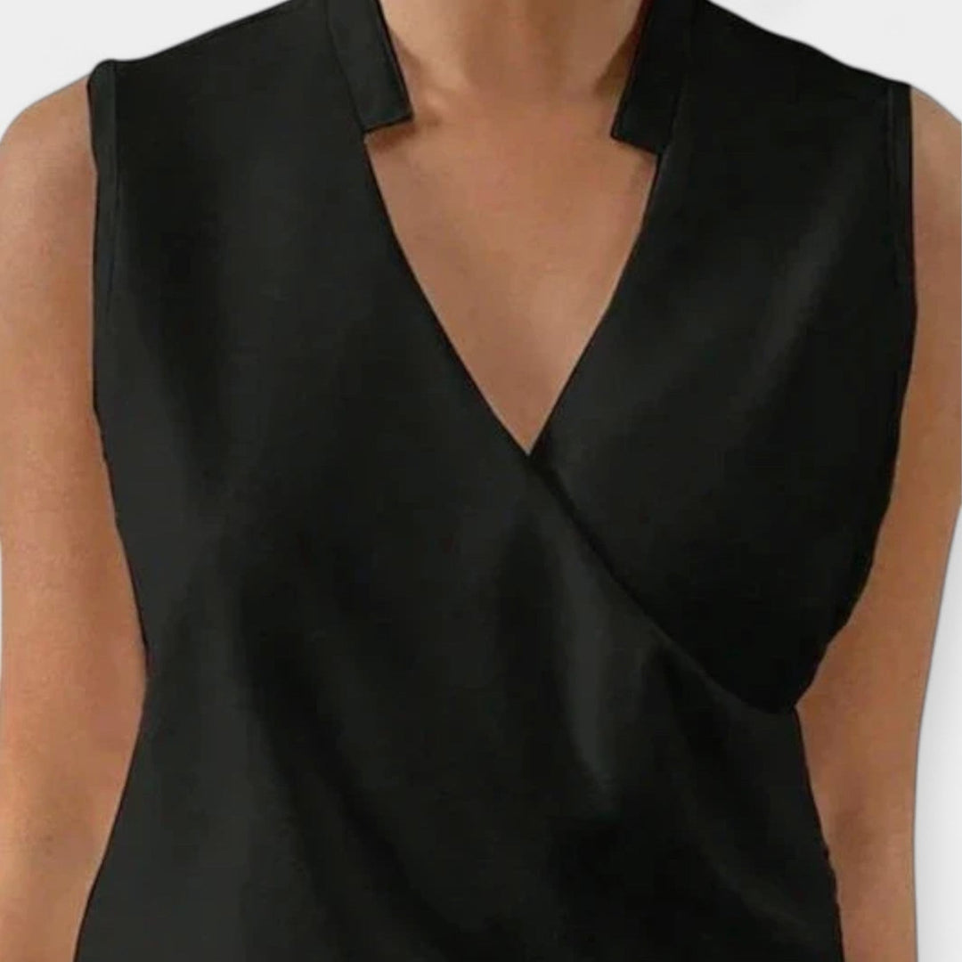 Sleeveless Monochrome Top