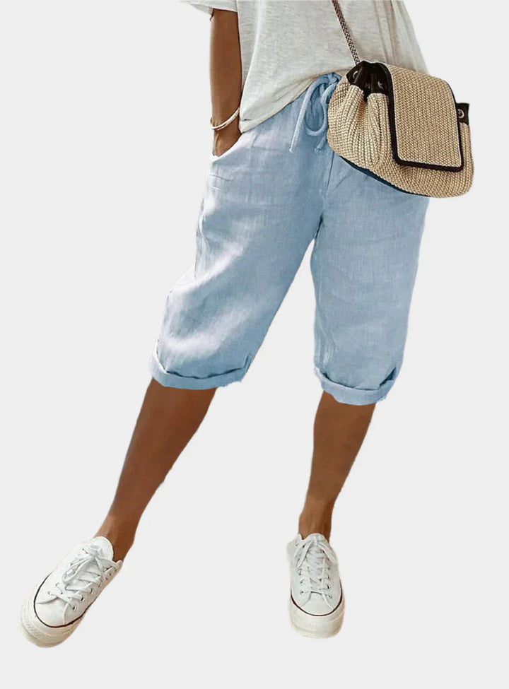Elegant Women's Linen Trousers