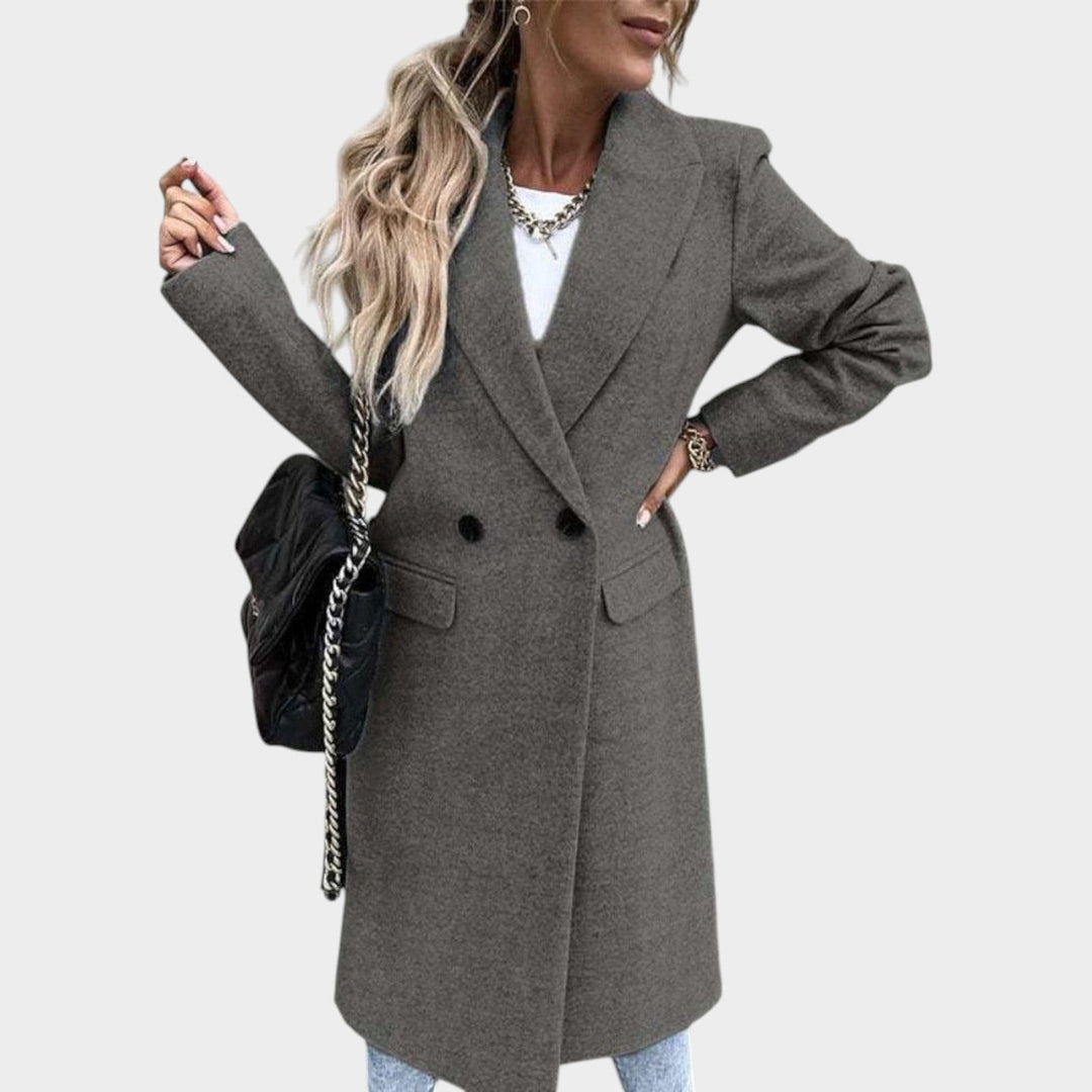 Women's Double Breasted Wool Coat