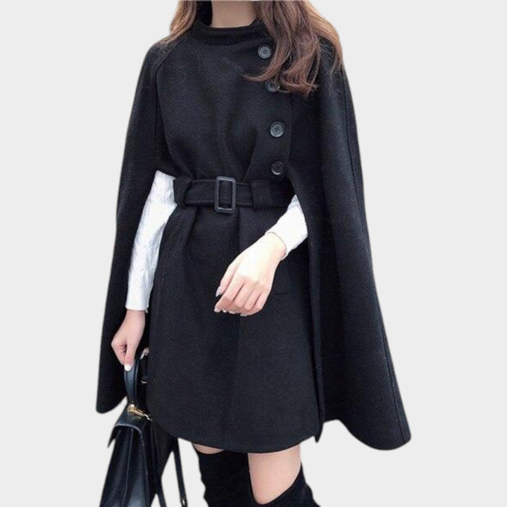 Women's Wool Coat Cape Style