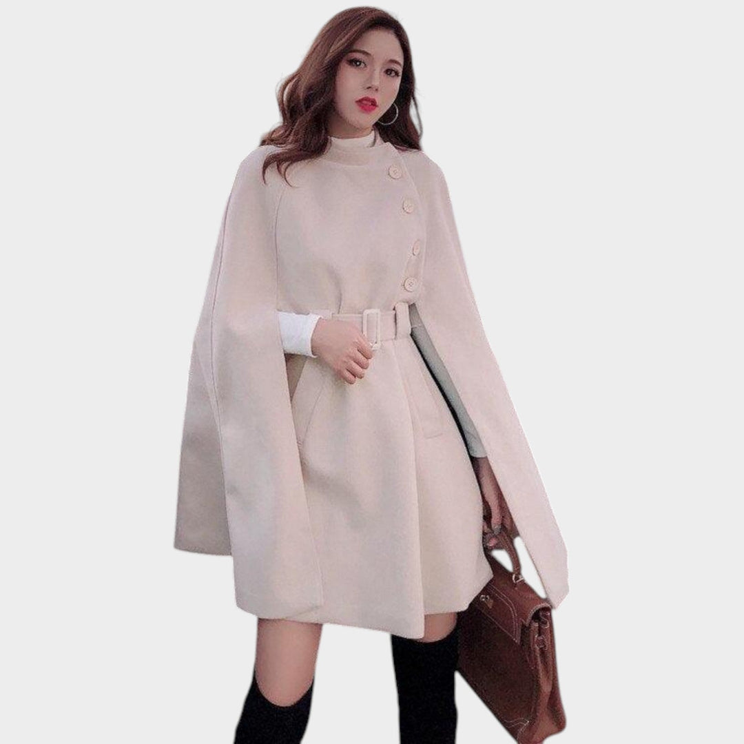 Women's Wool Coat Cape Style