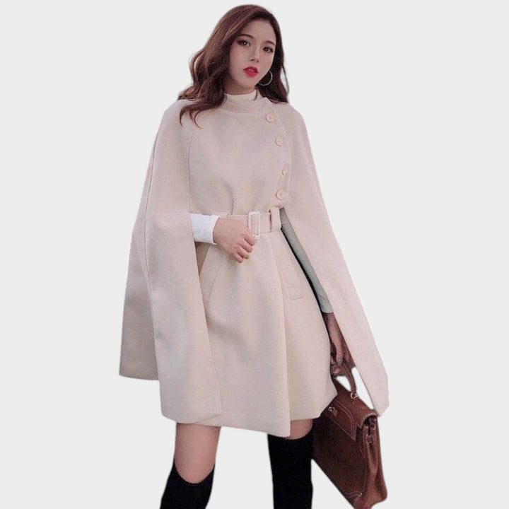Women's Wool Coat Cape Style