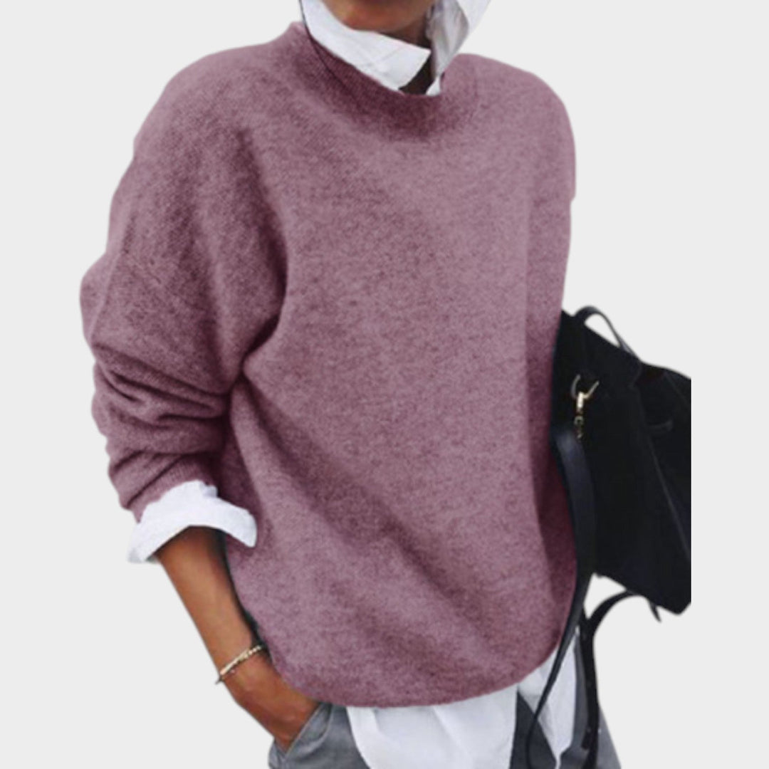 Women's Classic Crew Neck Knit Sweater