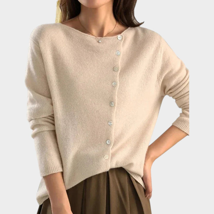 Women's Cozy Button Front Knit Cardigan