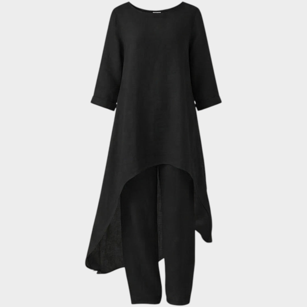 Flowy Linen High-Low Set