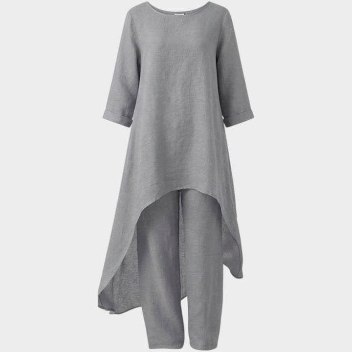 Flowy Linen High-Low Set