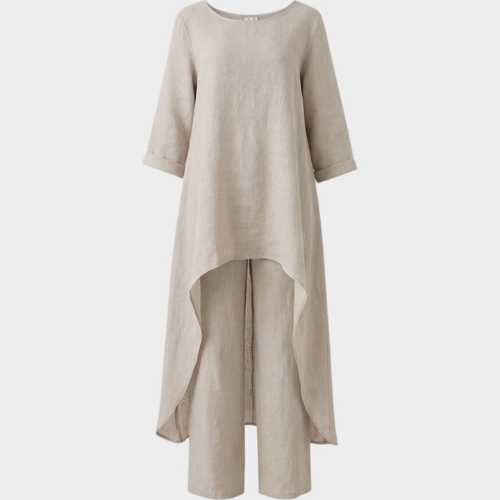 Flowy Linen High-Low Set