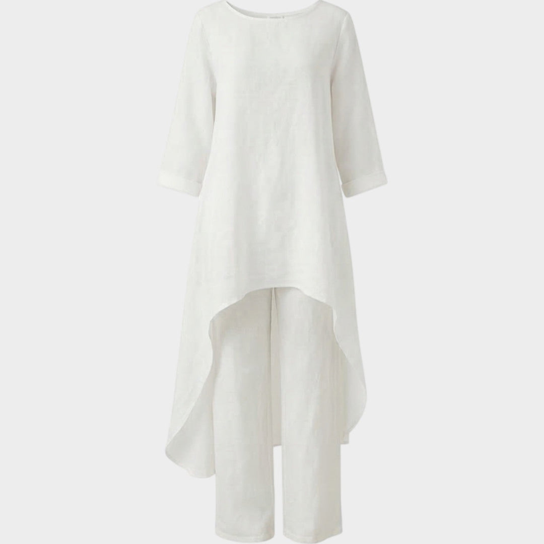 Flowy Linen High-Low Set