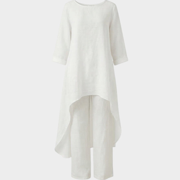 Flowy Linen High-Low Set