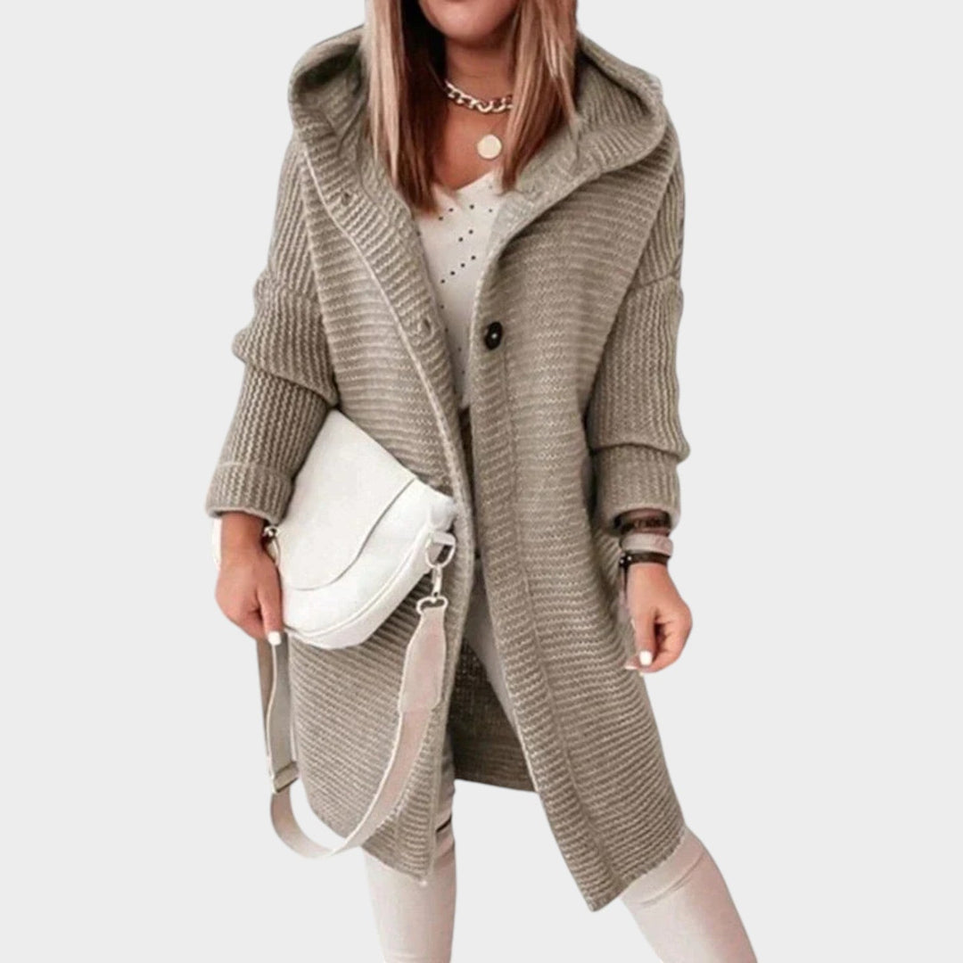 Women's Thick Knit Long Cardigan