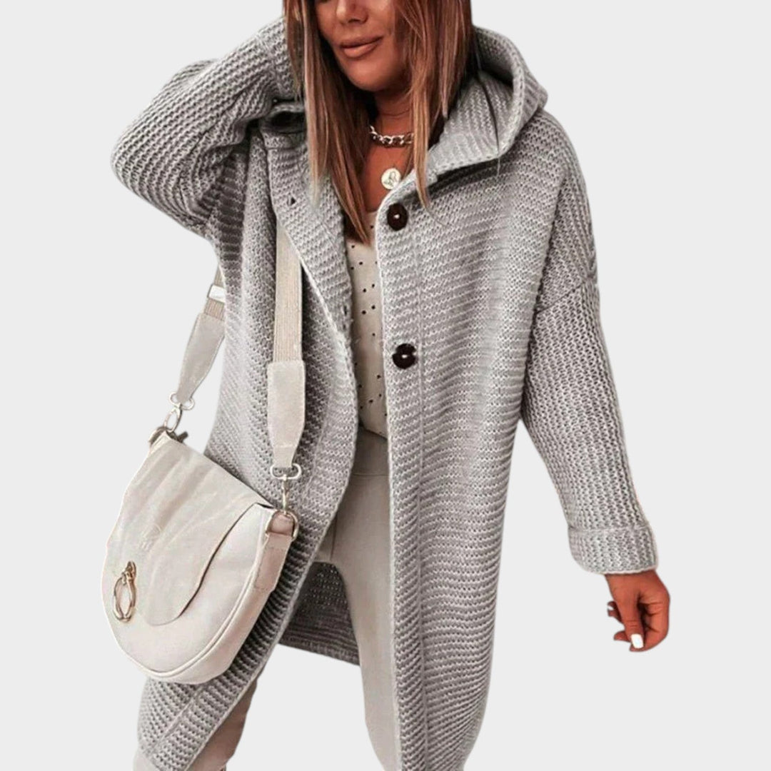 Women's Thick Knit Long Cardigan